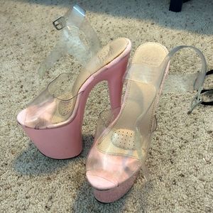 Hella heels Lyla Classic Pink Gloss Stiletto, Size 7 1/2